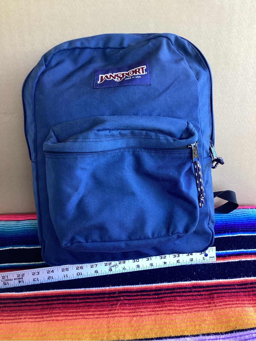 Vintage 90s Jansport day pack Backpack made in USA blue - Picture 11 of 16